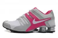 shox nz current 37 noir et blanche rose argent femmes,nike shox current